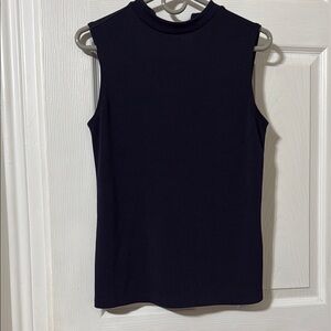 Chico's Black Tank Top with Mock Neck